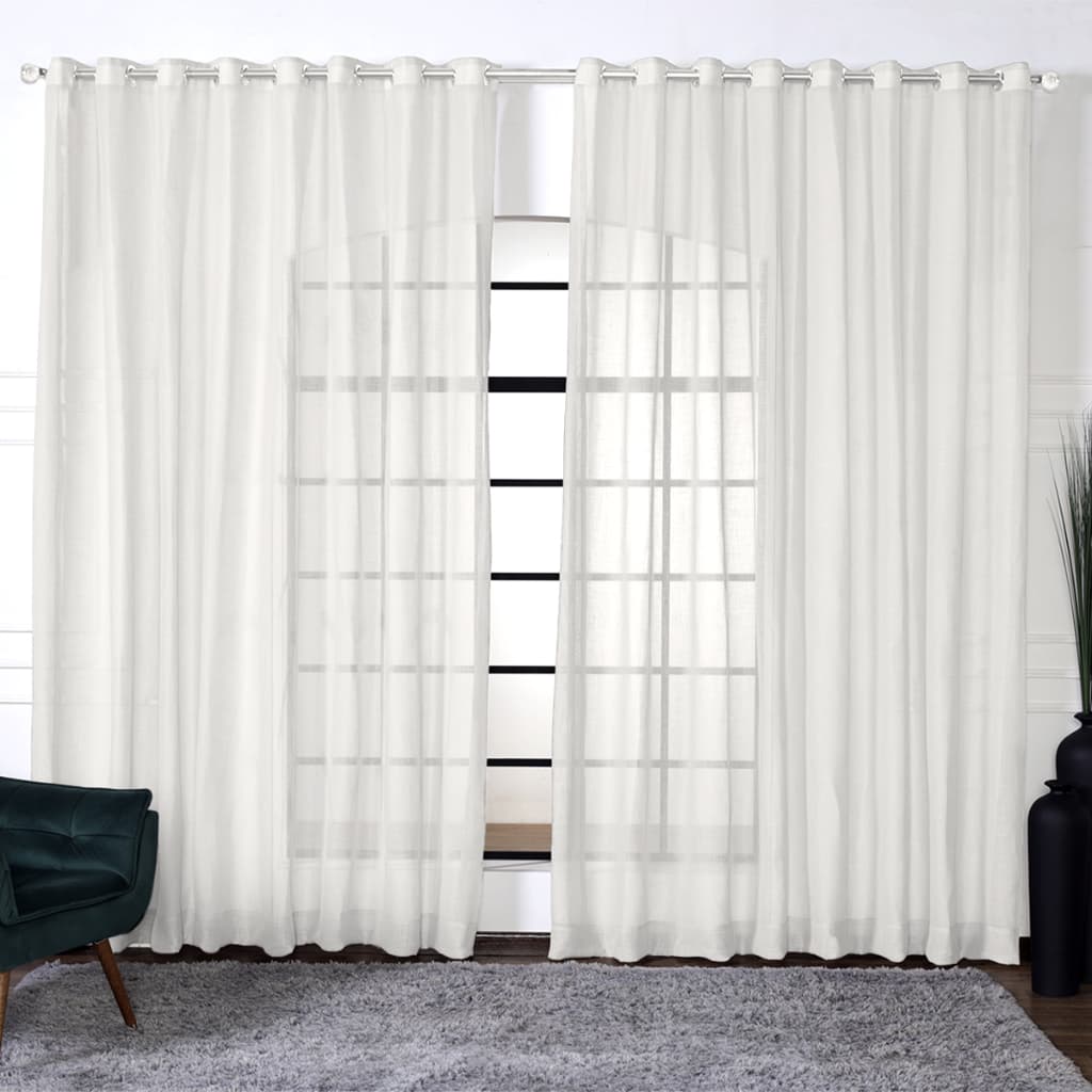 Cortina Voil Linho Sala Quarto 7,00 x 2,30/2,40/2,50/2,60/2,80