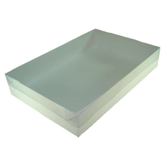 Caixa para Presente 32x23x5 Tampa Transparente Embalagem para Roupa