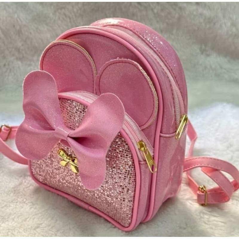 Mochilinha infantil menina da minie bolsinha da moda