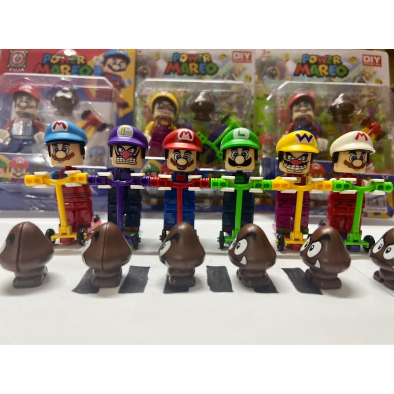 Mini lego / Boneco Mario Lego kit vermelho e verde