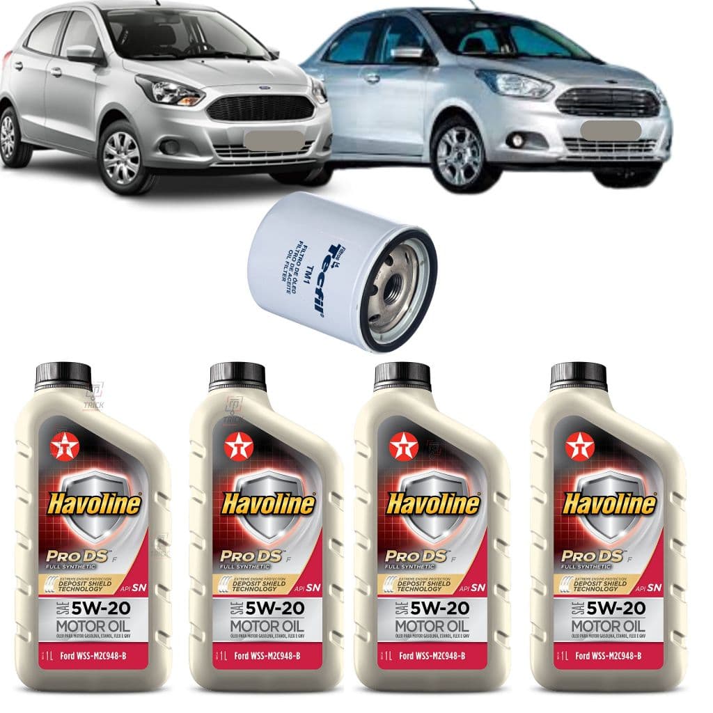 4 Litros Óleo Motor Havoline 5w20 Energy Sn Sintético Texaco Ford WSS-M2C948-B atualizada WSS-M2C960-A1 3 Cilindros