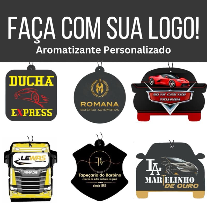 200 Aromatizante cheirinho de carro personalizado com a sua logo