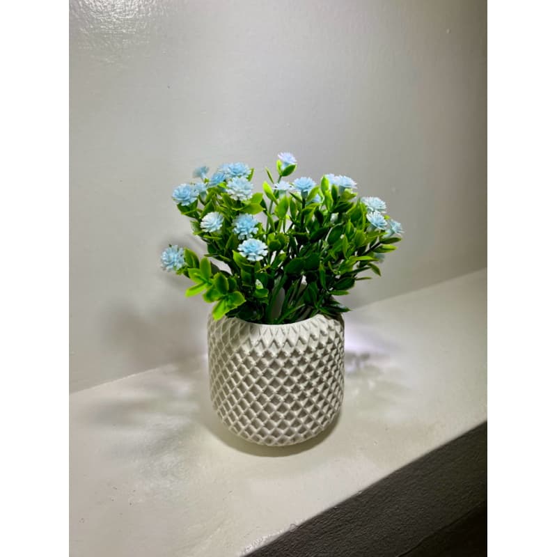 Vaso de Gesso Decoração Cabeceira Mesa Quarto