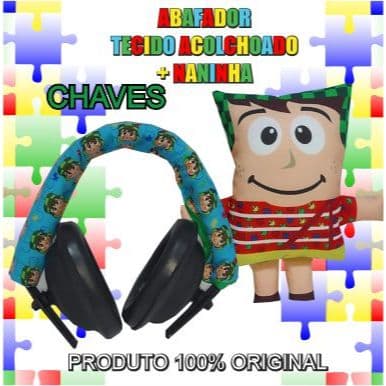 Abafador ruidos CHAVES AUTISTA + NANINHA protetor auricular