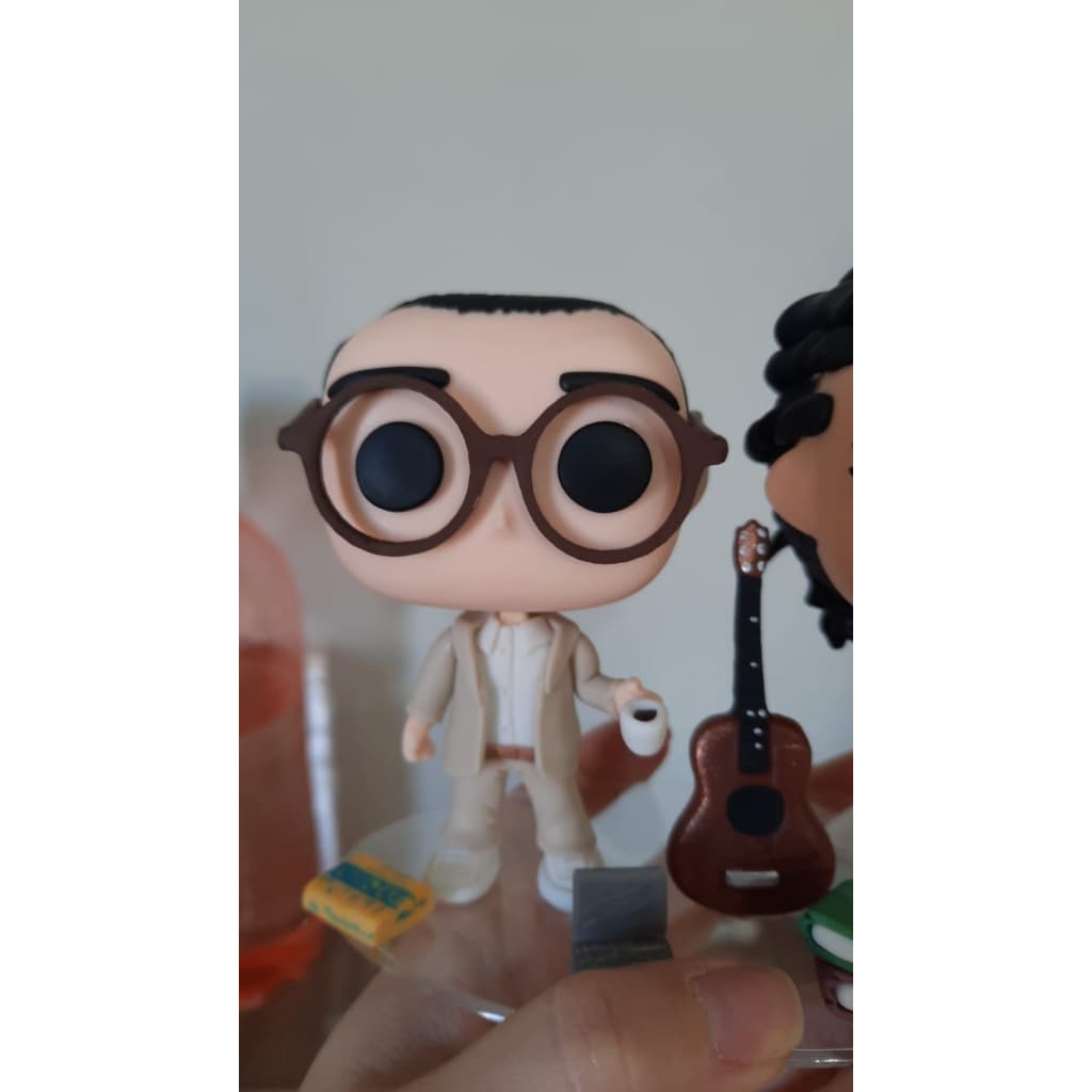 Kit 50 Óculos Redondo MDF CRU 6,5cm Para Artesanato Bonecos Funko
