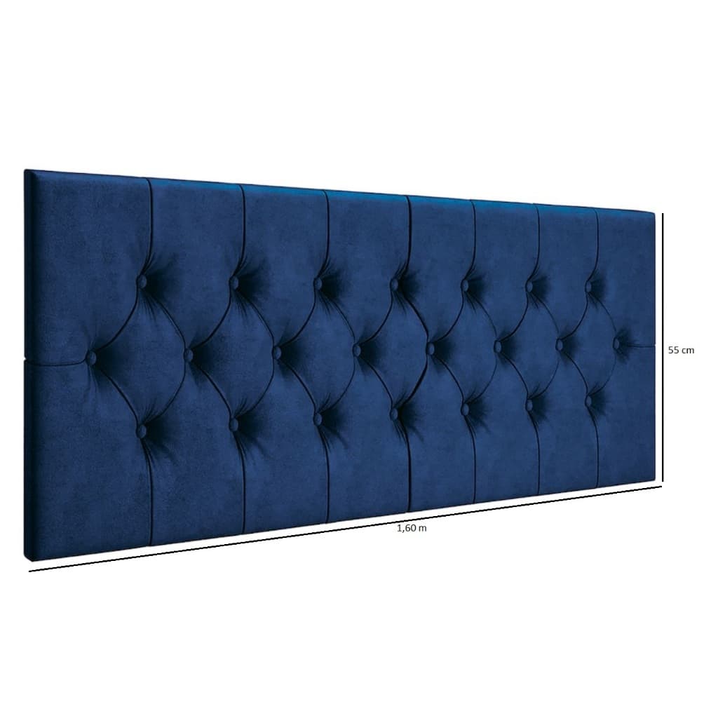 Cabeceira Painel Para Cama Box Casal Queen 1,60 CAPITONÊ Suspensa Dormitório Fixação Dm- Cores