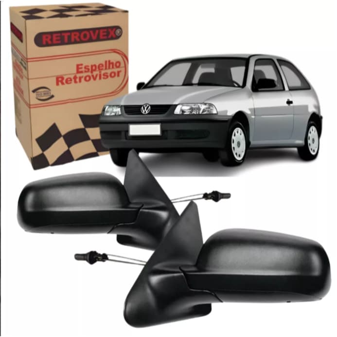 Retrovisores Com Controle Gol G3 2 Portas 1999 A 2008 Gol G4 2006 a 2013 Saveiro 2006 a 2010 - RX1122/23