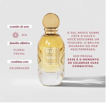 L’Or de Méditerranée Eau De Parfum Pour Femme 75ml O.U.i