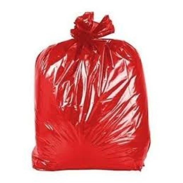 Saco de Lixo Vermelho 150 Litros Pacote com 100 unidades REFORÇADO