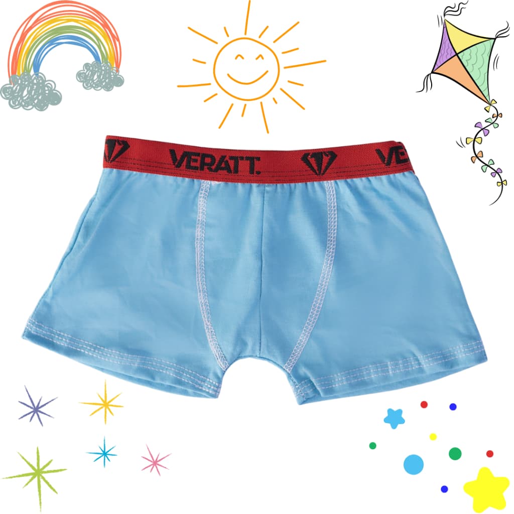 Kit com 5 Cueca Infantil 100% Algodão PROMOÇÃO