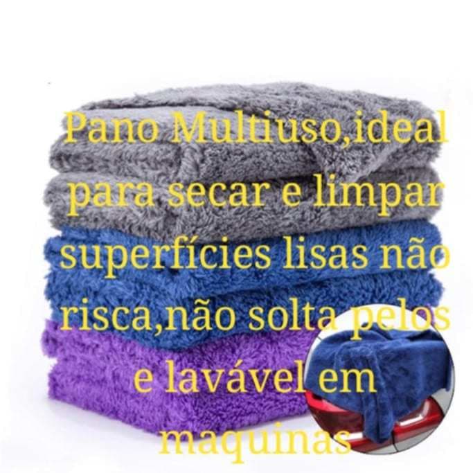 Kit 30 Panos de Limpeza Multiuso Microfibra flanela 30x30cm Sem Riscos Não Arranha para Carro, Casa