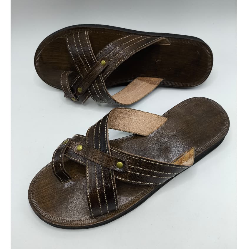 Chinelo de Couro Masculino Tradicional Promoção