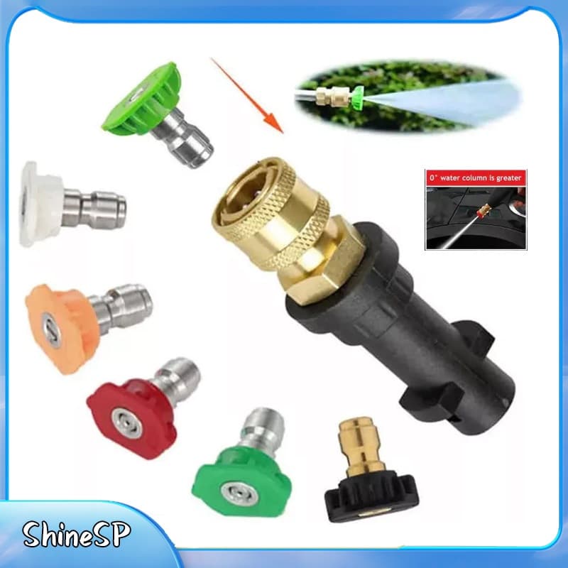Adaptador Engate Rápido Lavadora Alta Pressão Karcher+bicos  Alta qualidade