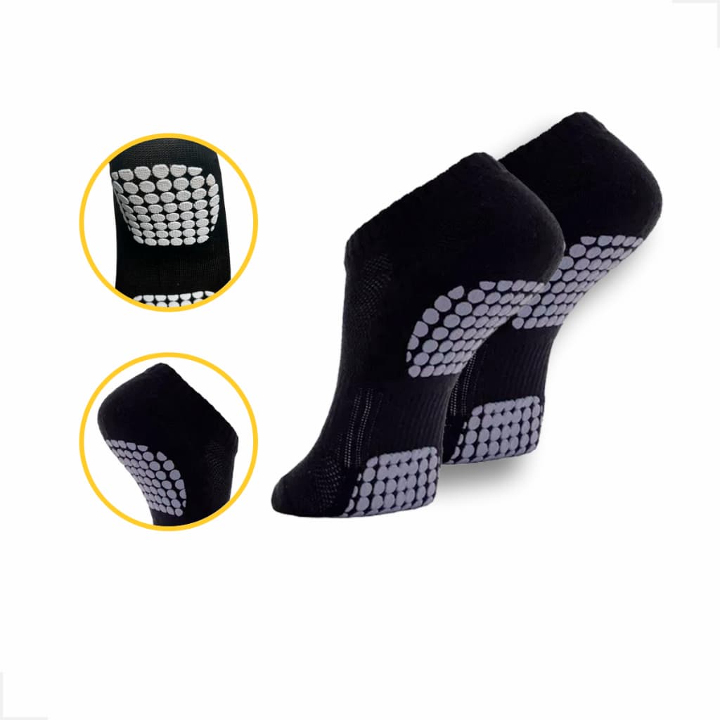 Kit 2 Pares Meia Antiderrapante Hidroginástica Unissex Pilates Yoga Adulto Antiaderente Idoso Adulto Juvenil