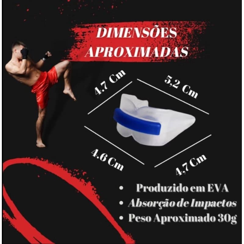 Protetor de Boca Duplo Kit C/10 Unidades - TRANSPARENTE