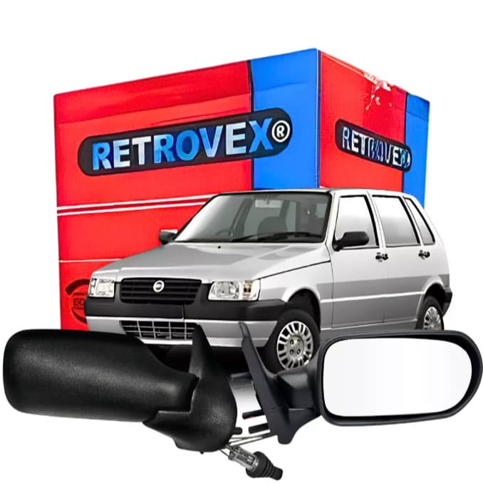 Par Retrovisor Uno Fire 2001 2002 2003 2004 4 Portas MAG0051 4420/21