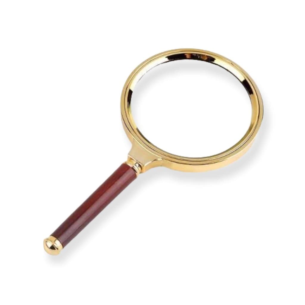 Lupa de luxo dourada para leitura 60mm RF