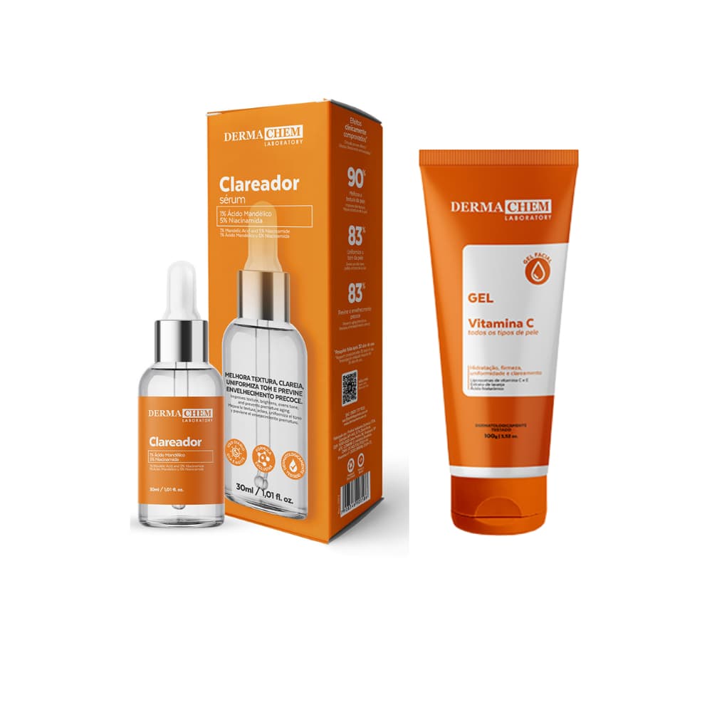 Kit Gel Vitamina C e Sérum Clareador- Dermachem