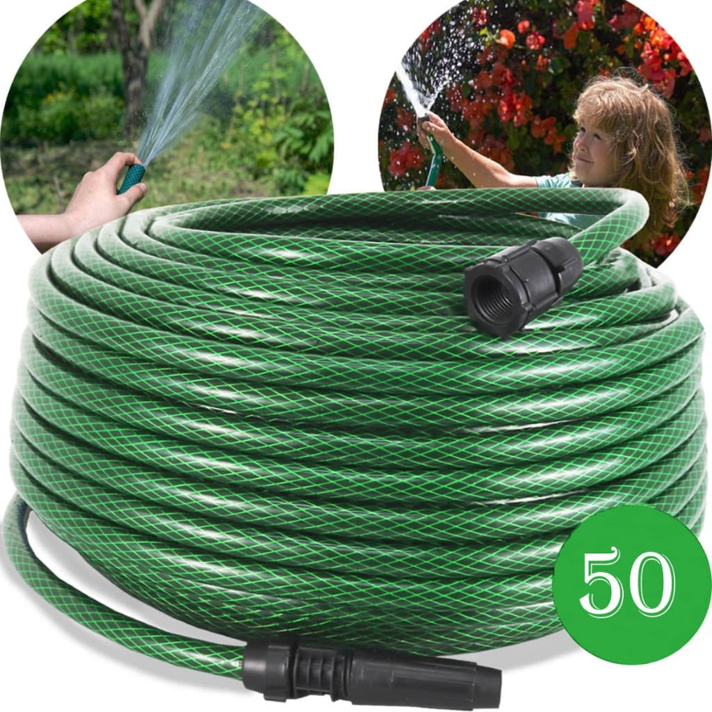 Mangueira de Jardim 50 metros resistente esguicho e Adaptador de torneira Para casa e apartamento