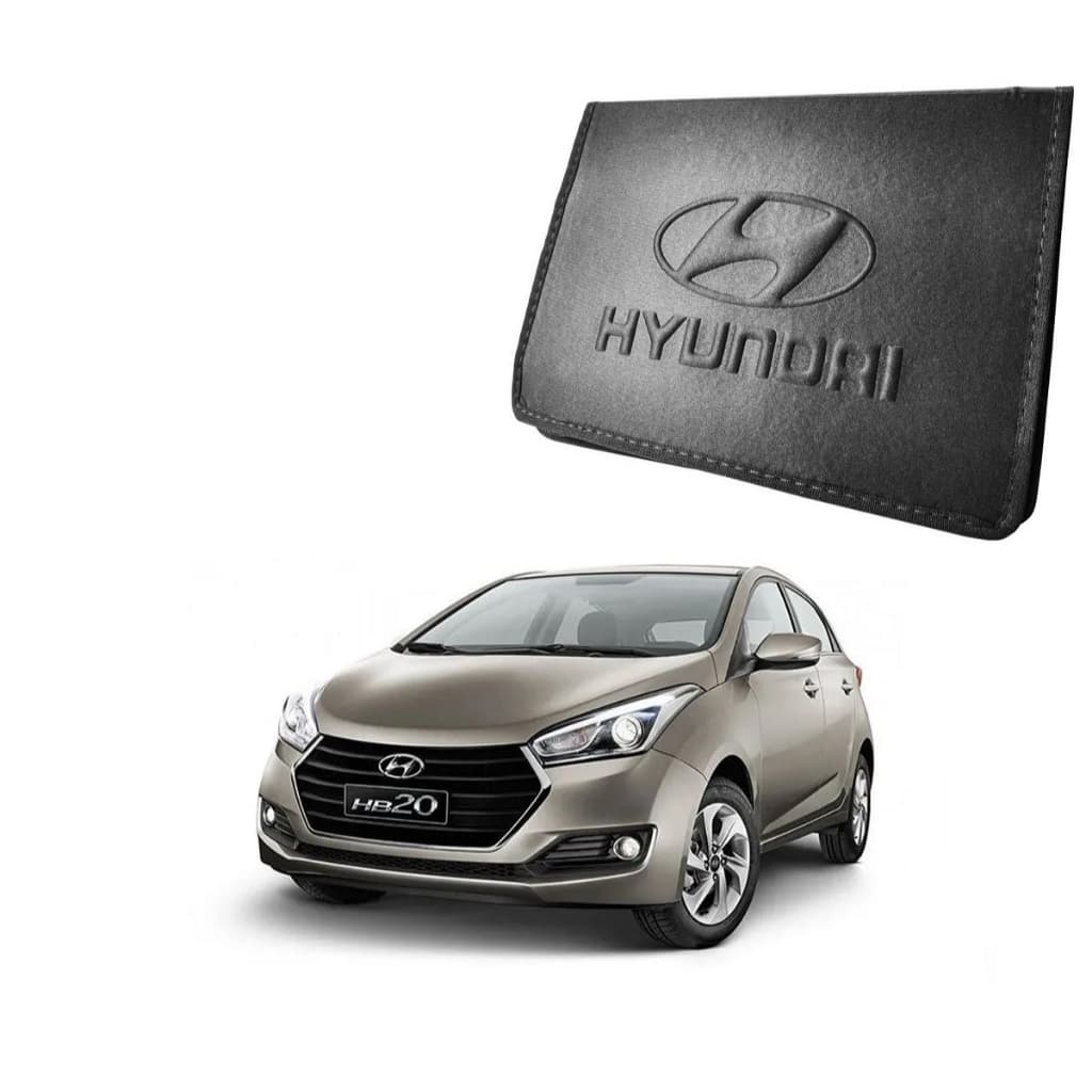 Case Rígido Capa Porta Manual P/ Carros Hyundai Hb20 2012/19