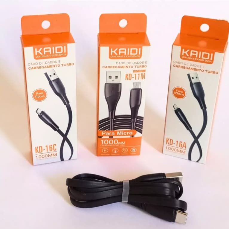 Cabo KAIDI USB 2.0 Turbo Original MOD. KD-16A / KD- 16M /KD-16C