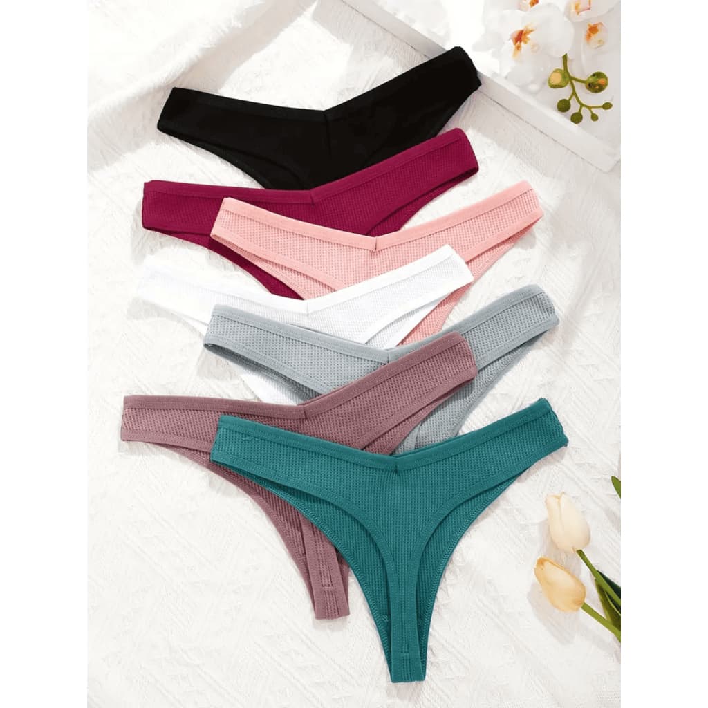 Kit 10 Calcinhas Feminina Fio Dental Suede