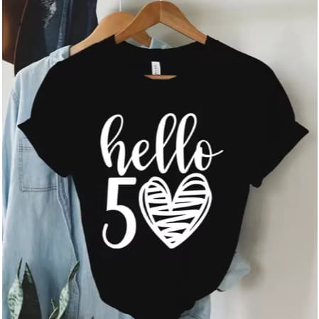 Camiseta Hello 50 Aniversario 50 anos Novo!