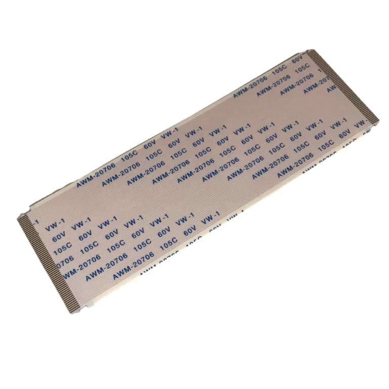 Cabo Flat 60 Vias  com Travas 10cm Compatível Para Tcon - Awm 20861 105C 60V ou Awm20706 105C 60V