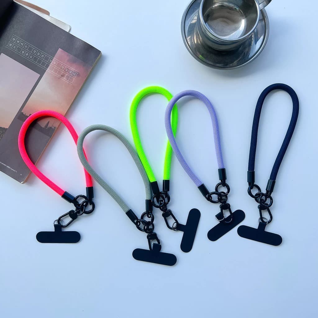 Cordão Corda Pulso Para Telefone Celular Ajustável Grosso Resistente Universal Cordinha Pulseira