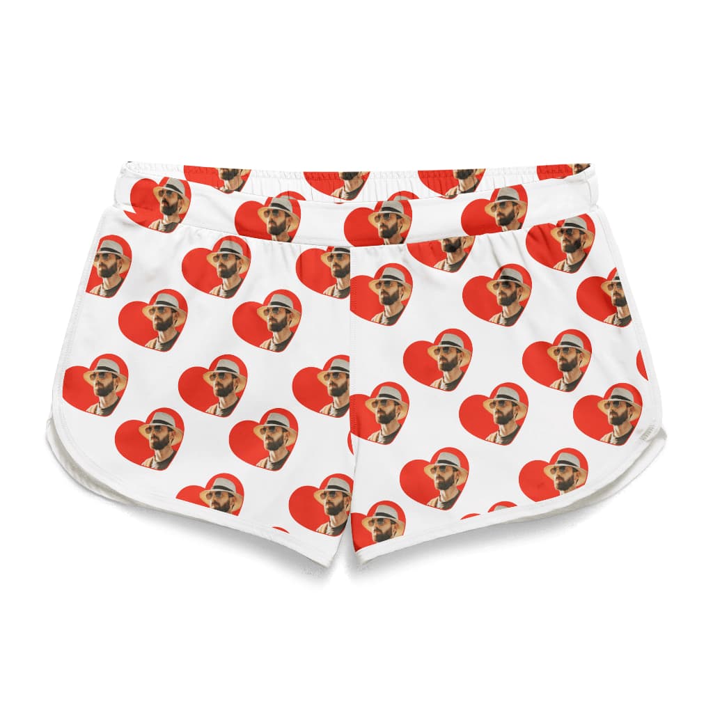 Short Feminino Personalizado com Foto Dentro do Coração