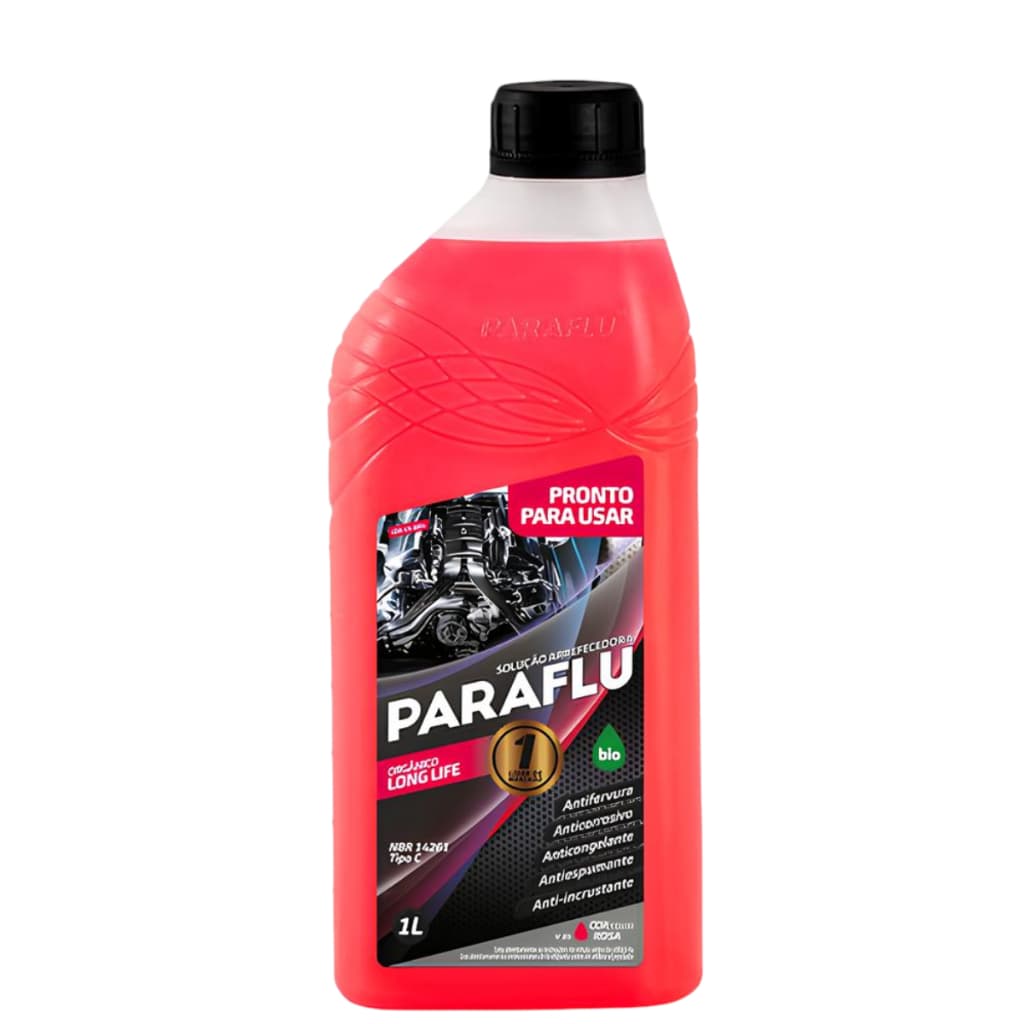 Aditivo Radiador Paraflu Radiador Cor Rosa 1l Pronto Uso