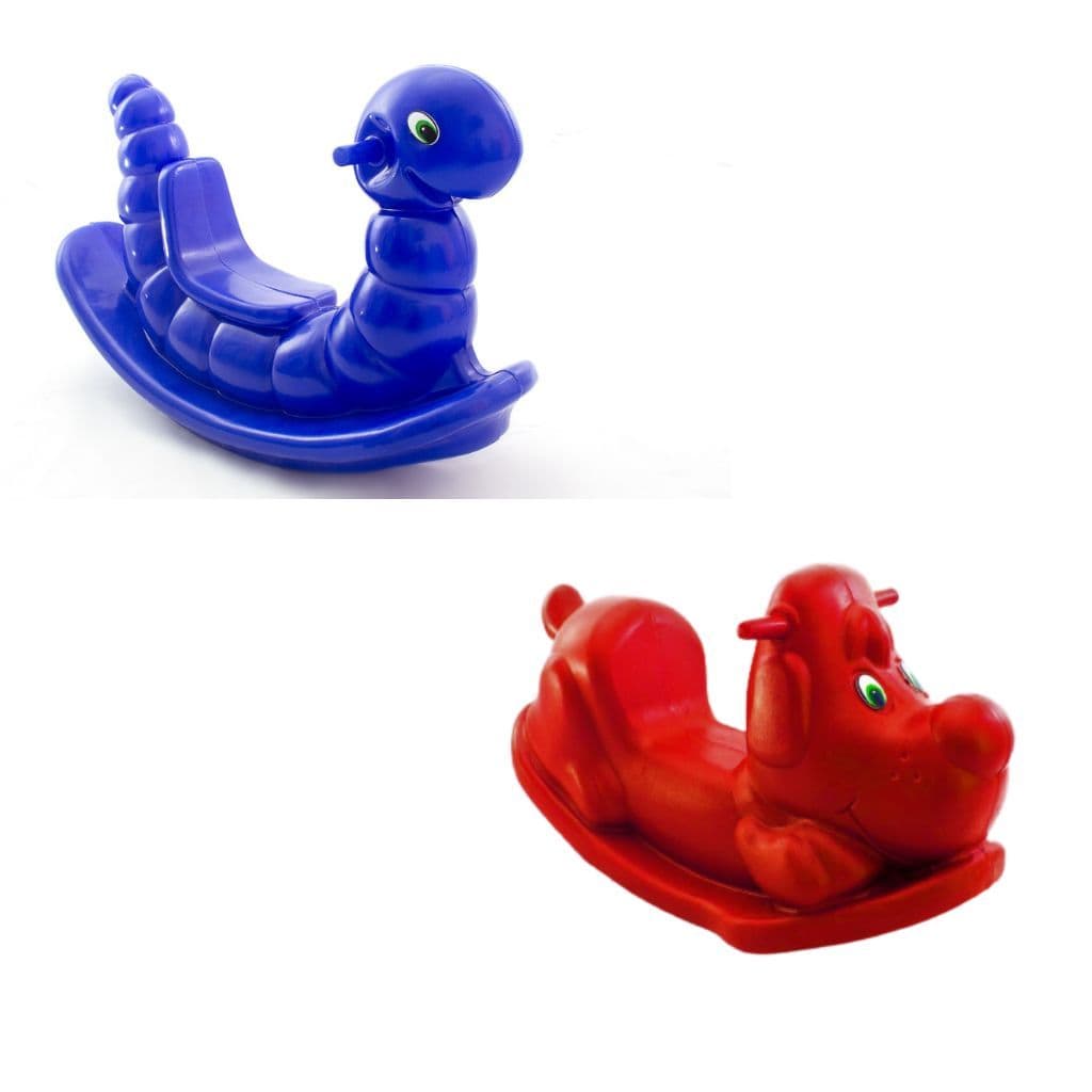 Gangorras Cachorro e Nhoca - Kit para Diversão ao Ar Livre Infantil
