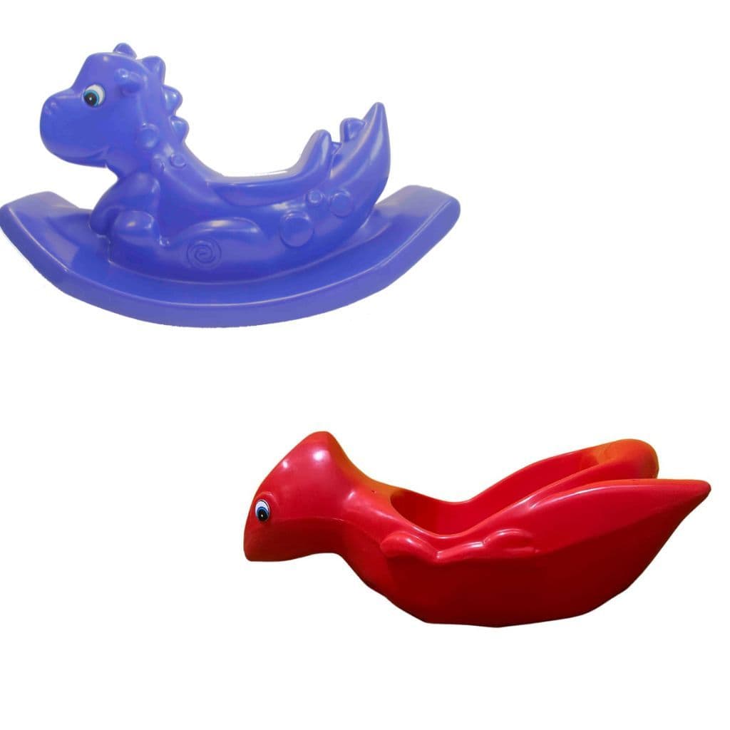 Kit Playground Infantil com Balanço e Gangorra Dino