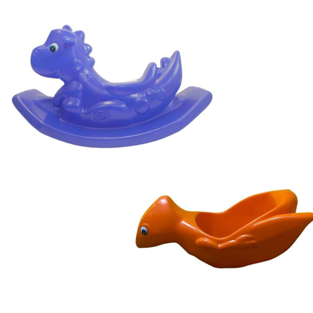 Kit Dino de Playground - Balanço e Gangorra Infantil ao Ar Livre