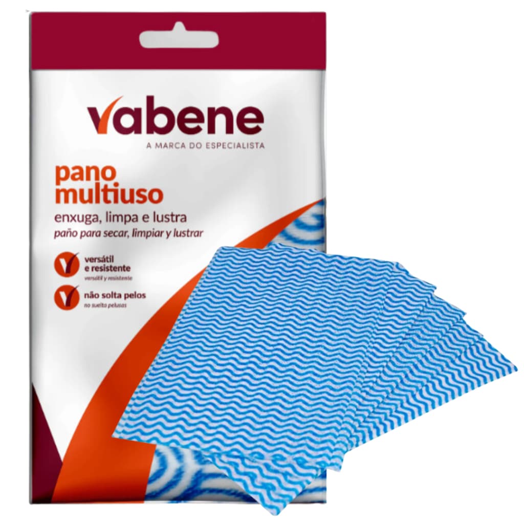 PANO MULTIUSO  30X50CM AZUL C/5 - VABENE