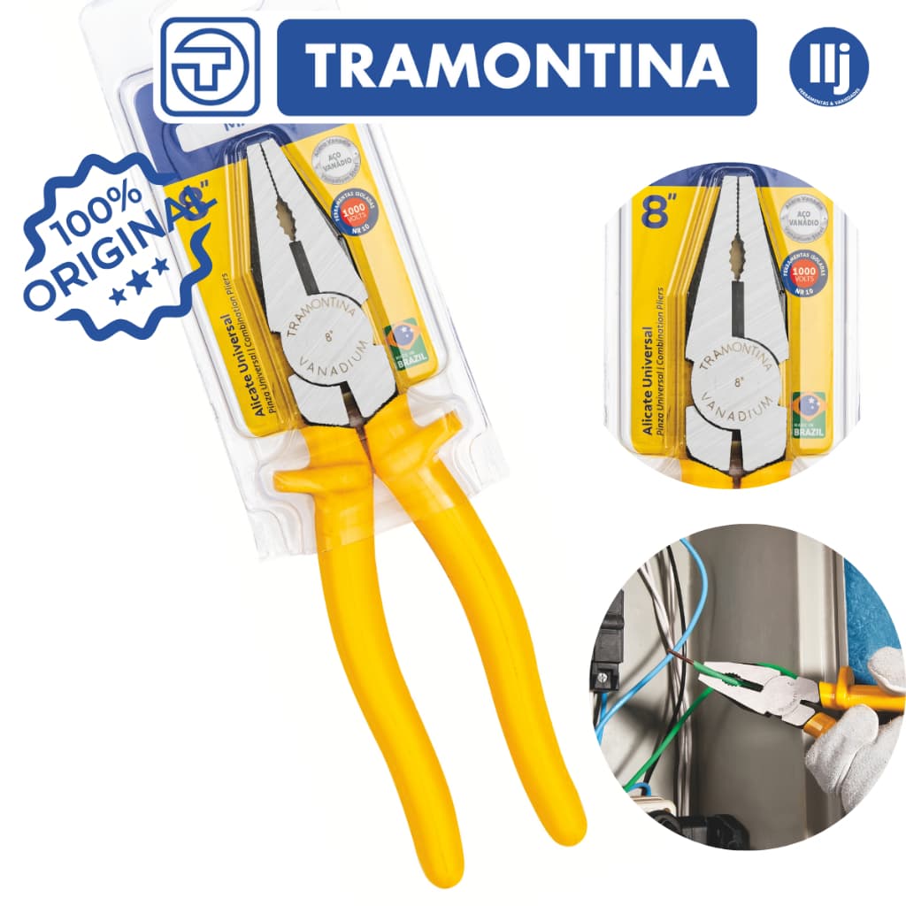 Alicate Universal Tramontina 8" Multiuso Isolado 1000V Master