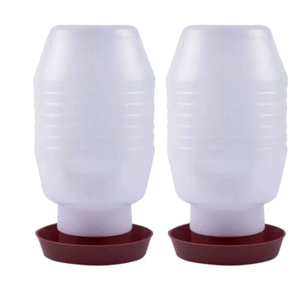 2 unidades Bebedouro Frango Aves Galinhas 5 Litros