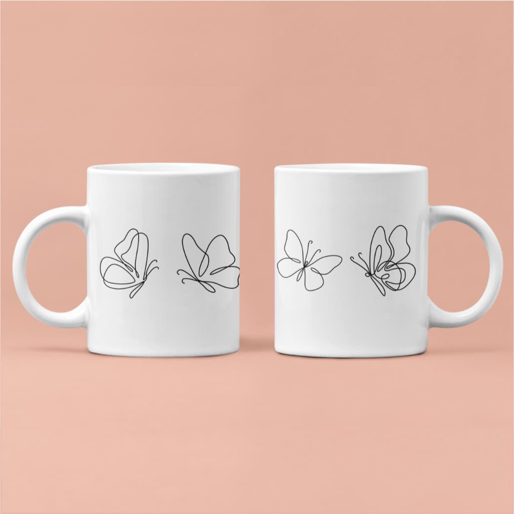 Caneca Personalizada - Borboleta / Borboletas / Estilosa