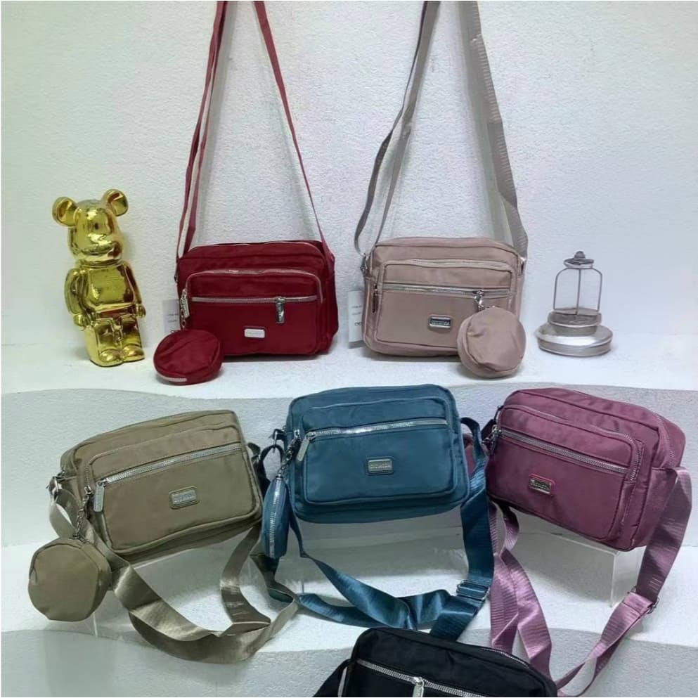 Bolsa Crossbody Feminina Casual Nylon Trabalho Impermeável