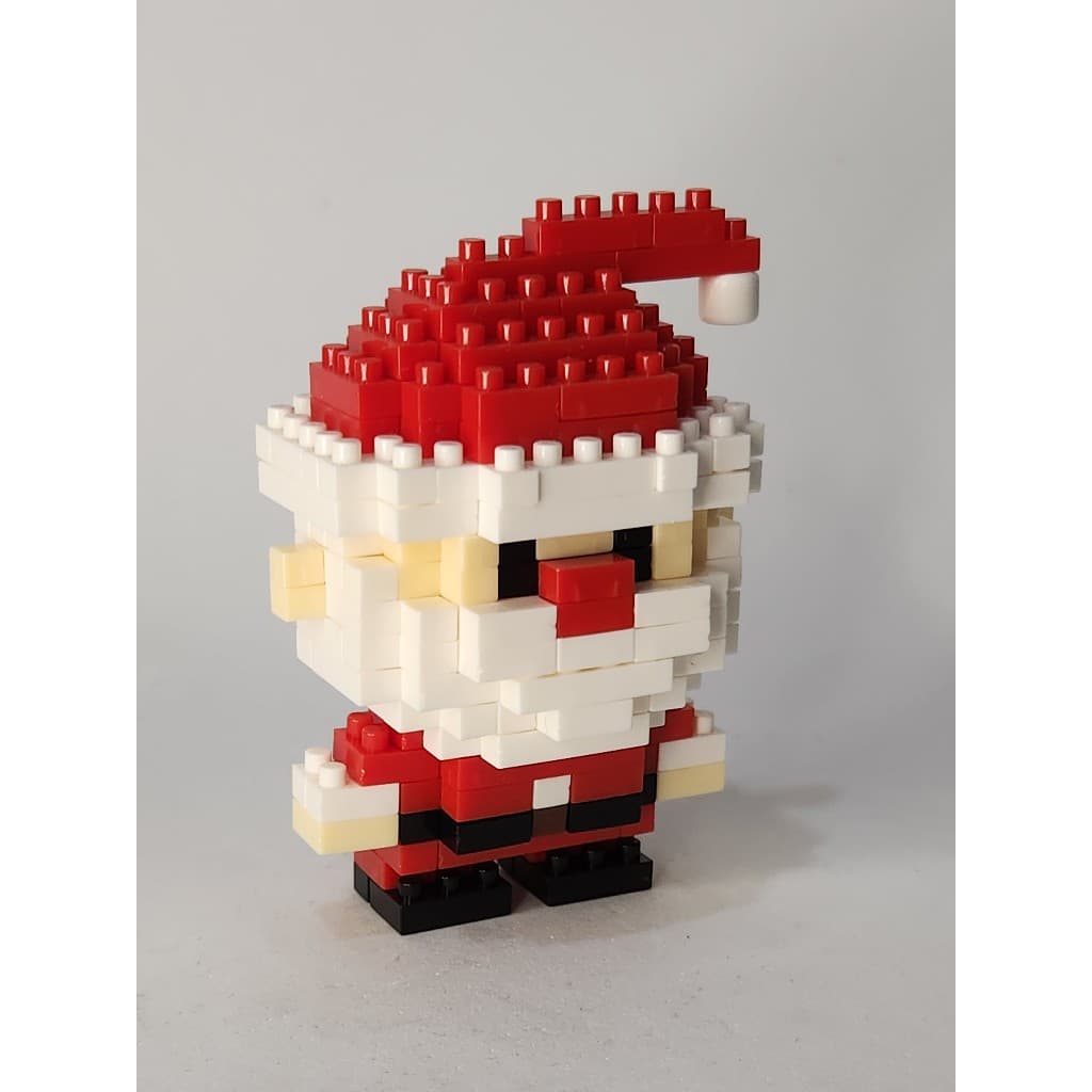 DECORAÇÃO DE NATAL - PAPAI NOEL - MICRO BLOCO - NANO BLOCOS