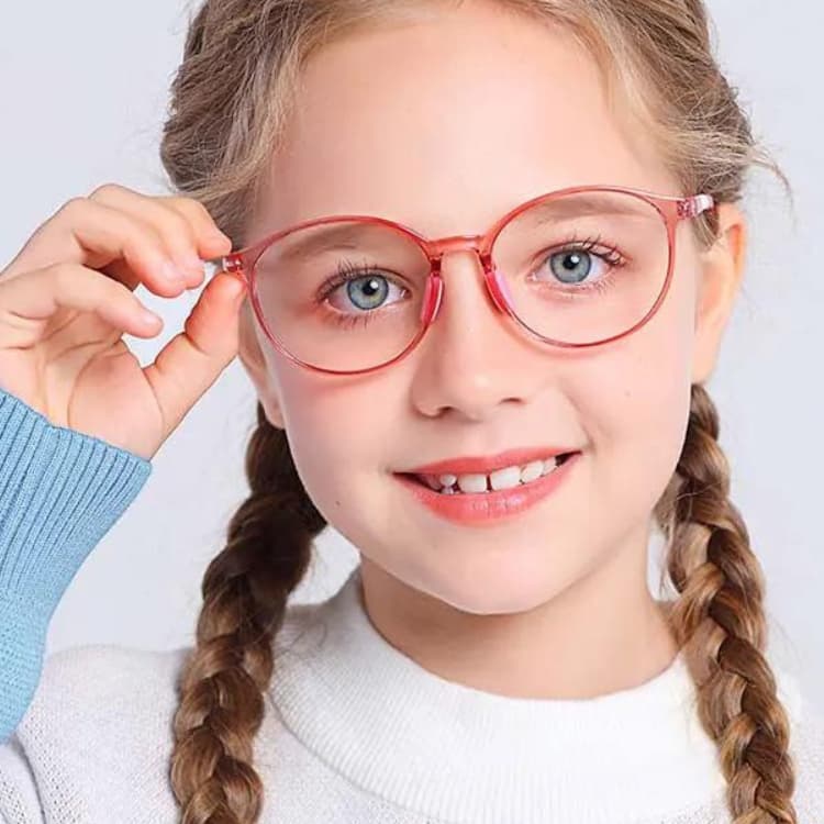 Armação de Óculos Infantil para Grau – Flexível e Anti-luz Azul, Conforto e Proteção