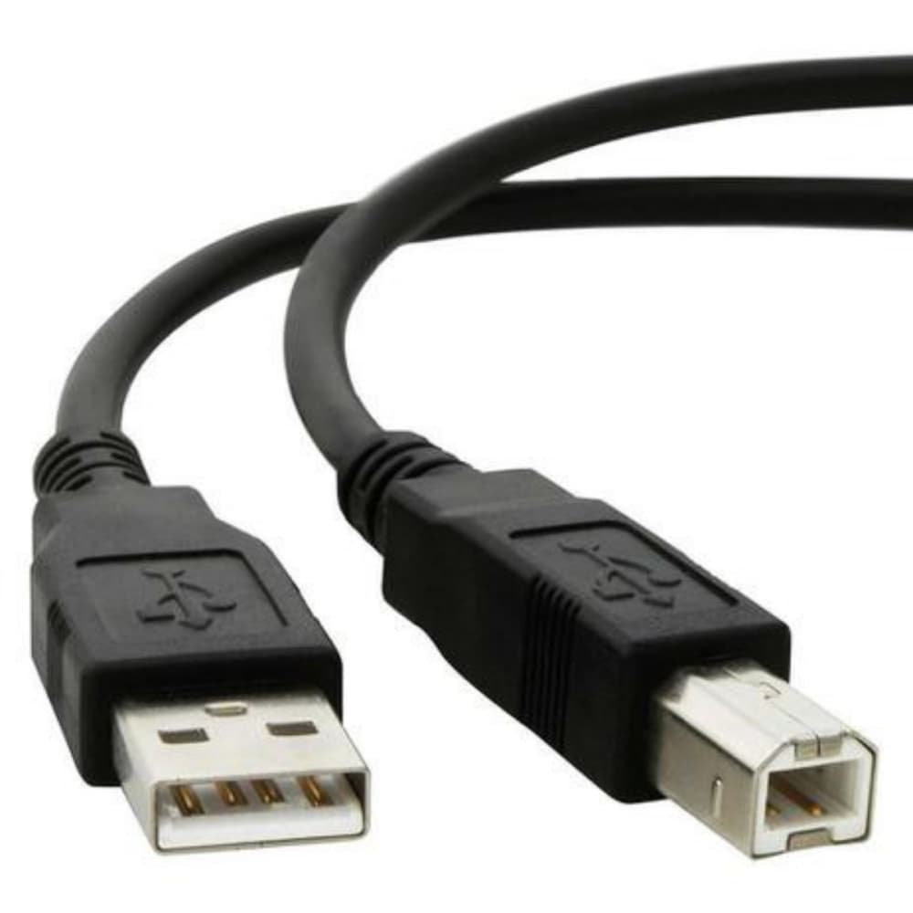 Cabo Usb 2.0 A/B Macho Para Impressora Universal 1,5 Metro Preto