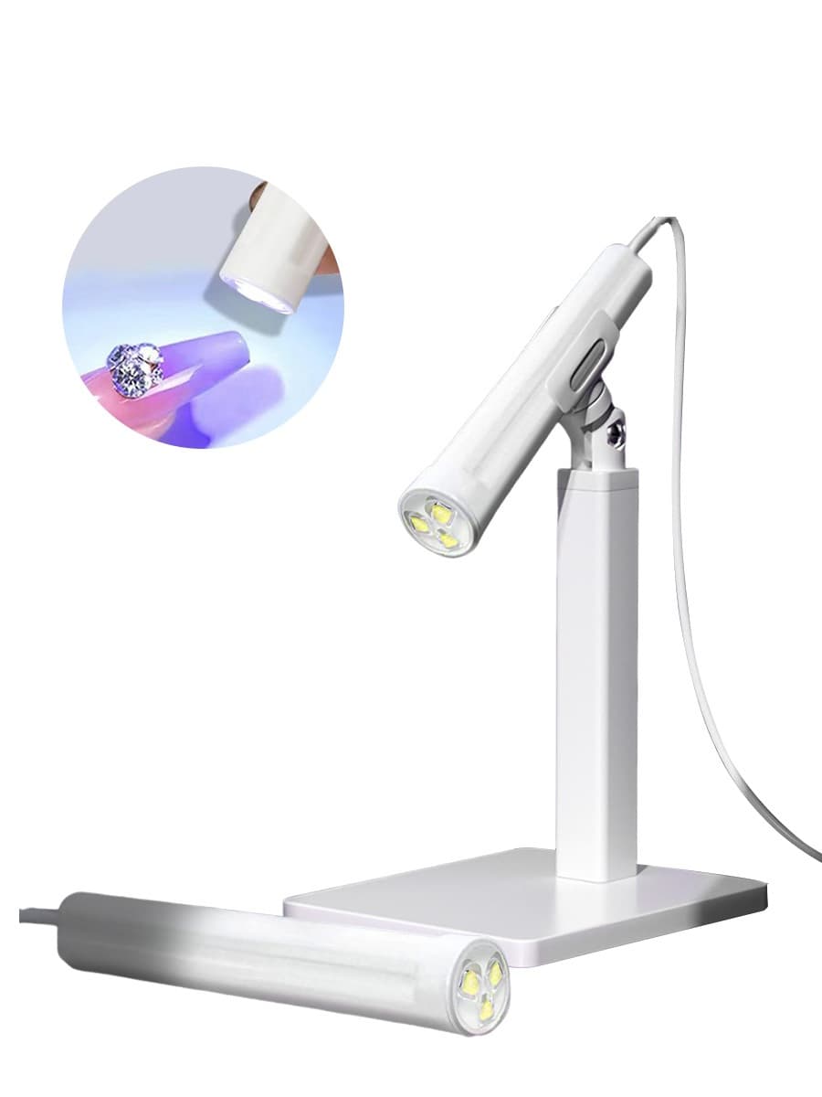 Suporte de lâmpada portátil para manicure a word Suporte multifuncional com rotação de 360 graus Lâmpada de cozimento de