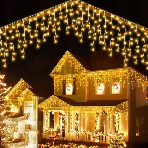 Cascata 400 Led's Decoração Natal Festas 10m 8 Funções 110v/220v