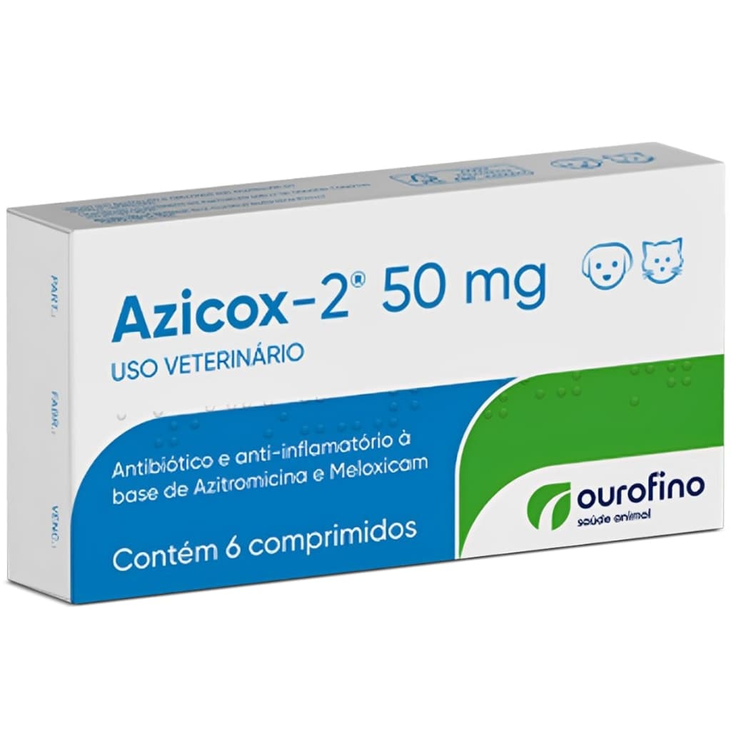 Azicox-2 50mg C/ 6 Comprimidos Ouro Fino