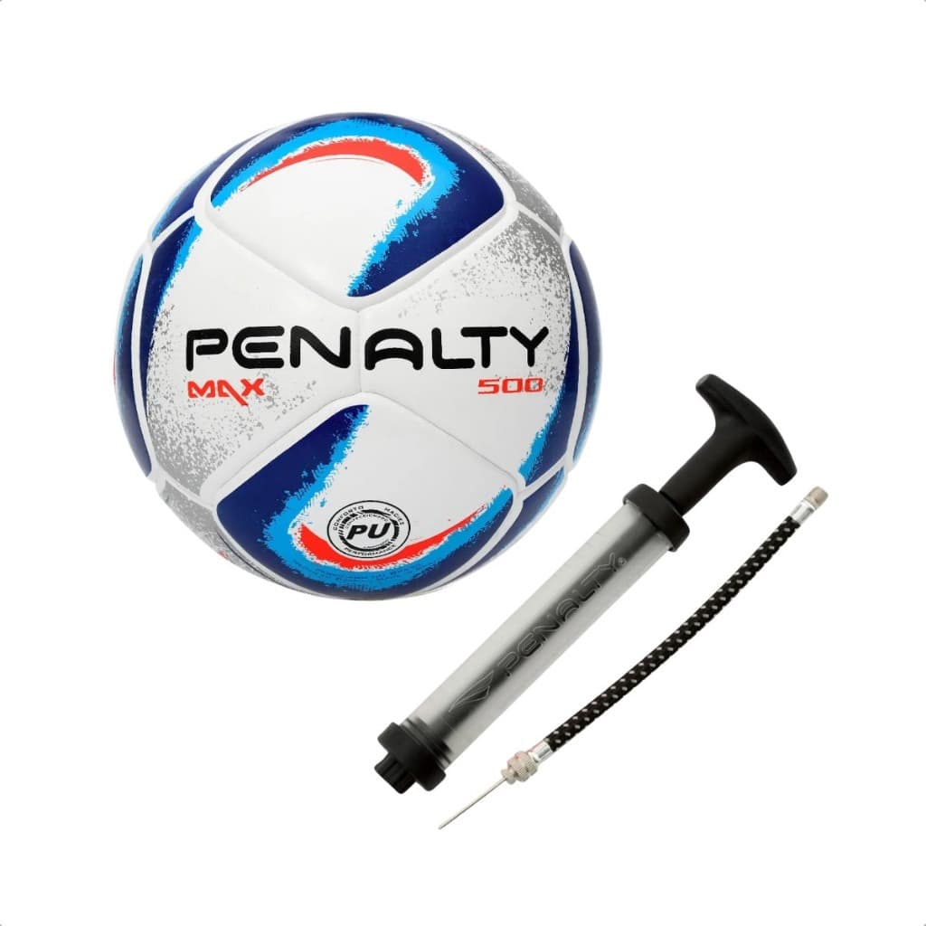 Kit Bola Oficial Futsal Penalty Max 500 Termotec + Bomba