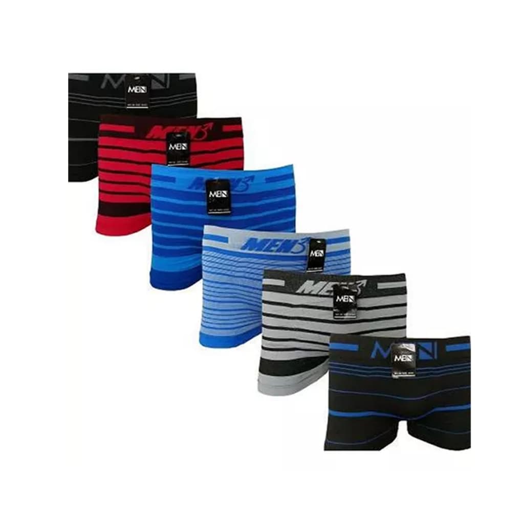 Kit 10 Unidades de Cueca Boxer Masculino Sem Costura Adulto Premium