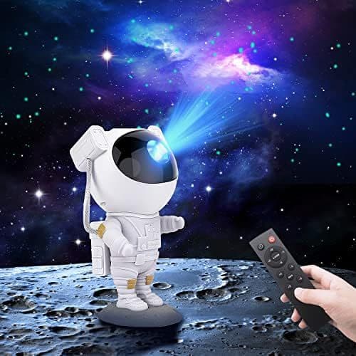 Projetor Luminária Astronauta Projetor De Luz Galáxia Nebulosa Sem Bluetooth