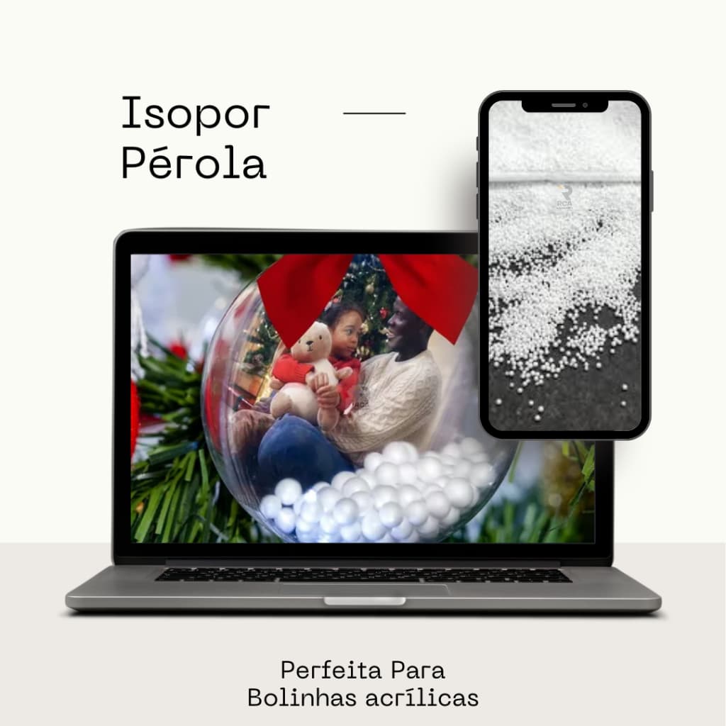 Isopor Bolinha Pérola Enchimento Concreto Leve Várias Litragens