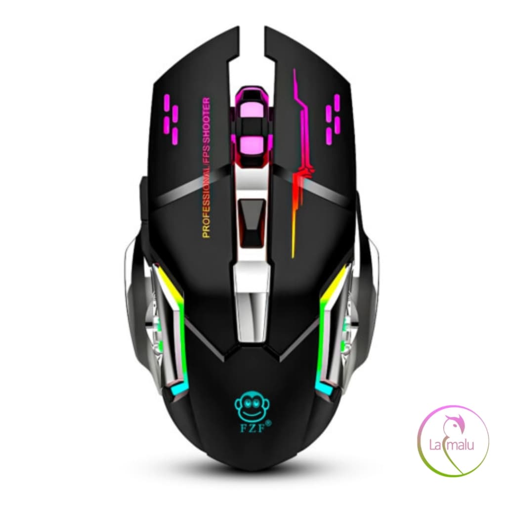 Mouse Gamer USB Com LED 4800 DPI 6 Botões EBAI - FZF-F9